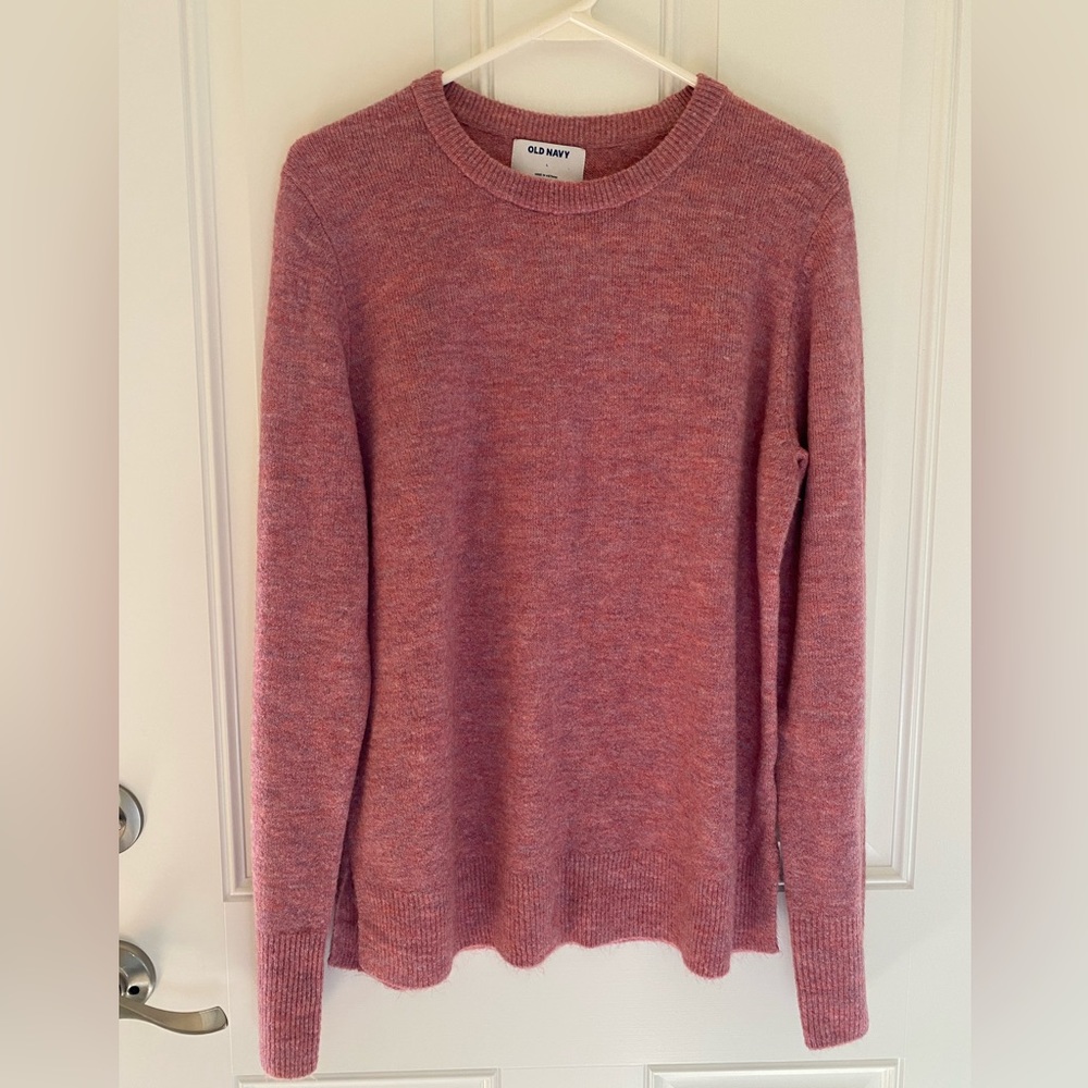 Old Navy pink heathered sweater worn once
